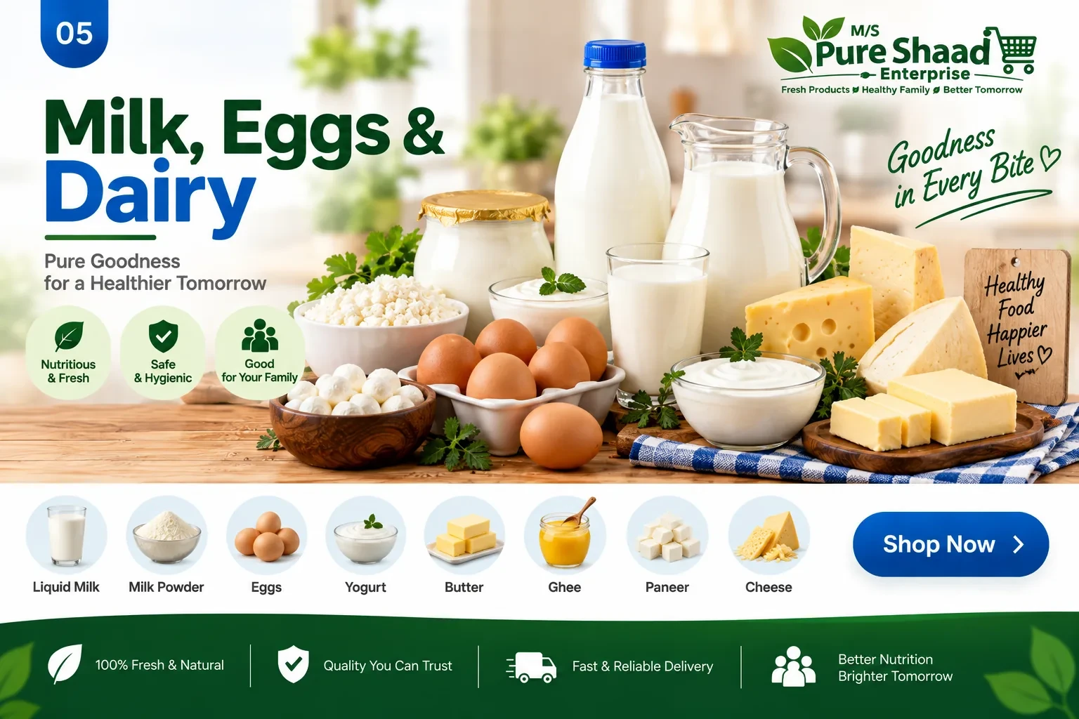 Milk, Eggs & Dairy